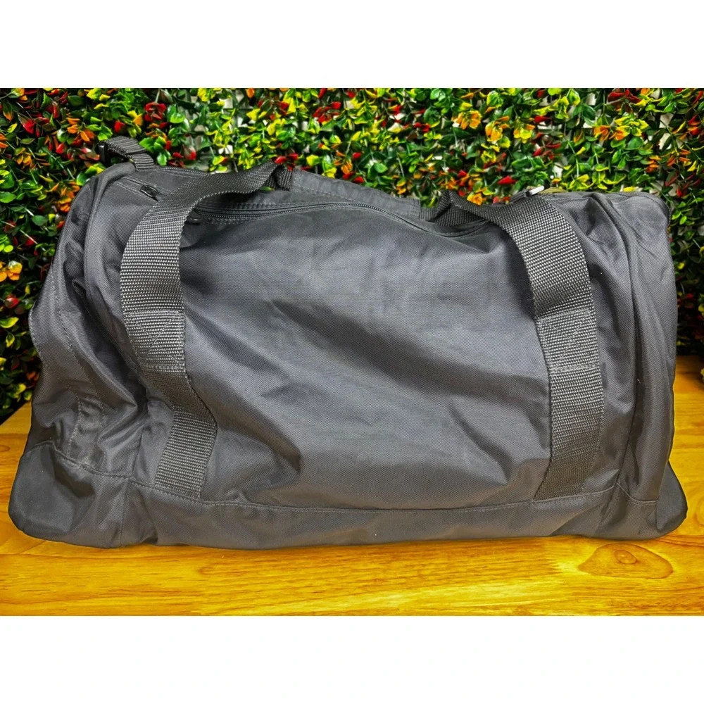 Adidas All Blacks New Zealand Rugby Duffel Bag Black Silver Fern Gym Travel Bag